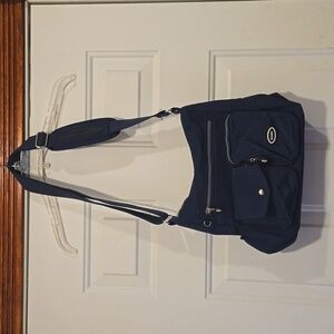 Sukry Nylon Crossbody Waterproof Travel Bag - Dark Blue